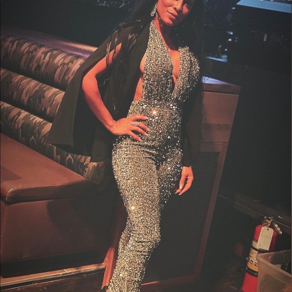 Fashion nova sequin jumpsuit
